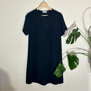 Everlane Black Triacetate Knee Length Dress | 8